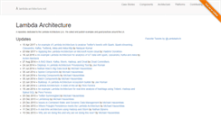 Desktop Screenshot of lambda-architecture.net